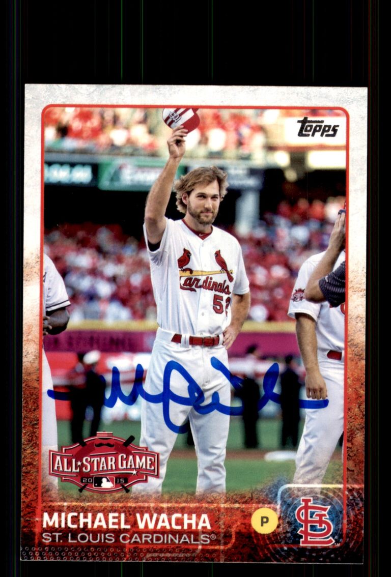 Signed Baseball Card Auto Michael Wacha 2015 Topps Update #US353 Cardinals
