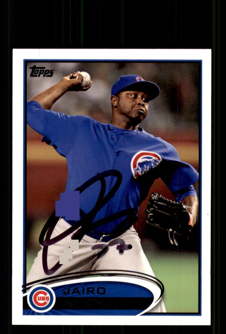 Signed Baseball Card Auto Jairo Asencio 2012 Topps Update #US222 Chicago Cubs