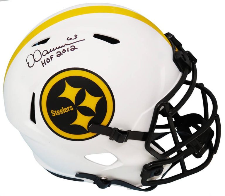 Dermontti Dawson Signed Steelers Lunar Eclipse F/S Rep Helmet w/HOF 2012 -SS COA