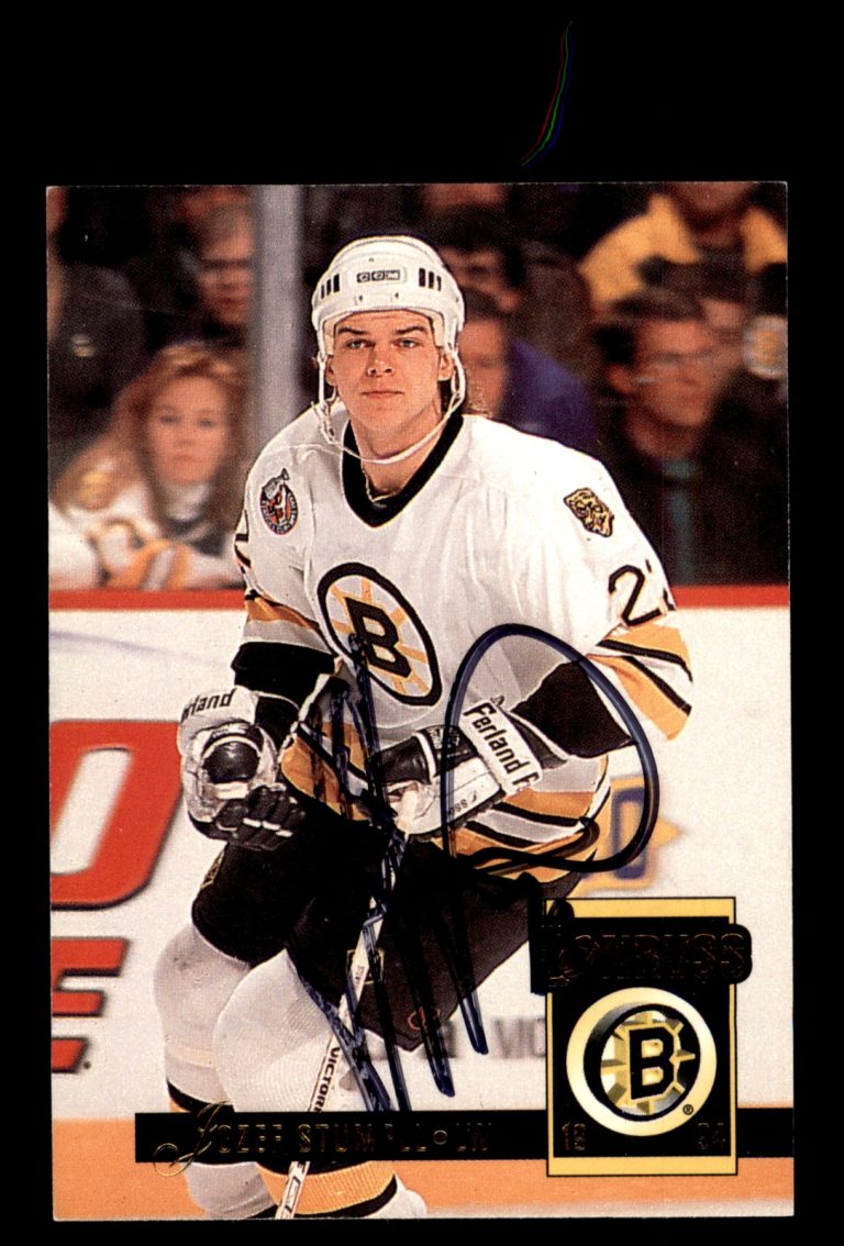 Signed Hockey Card Auto Jozef Stumpel 1993-94 Donruss #23 Boston Bruins