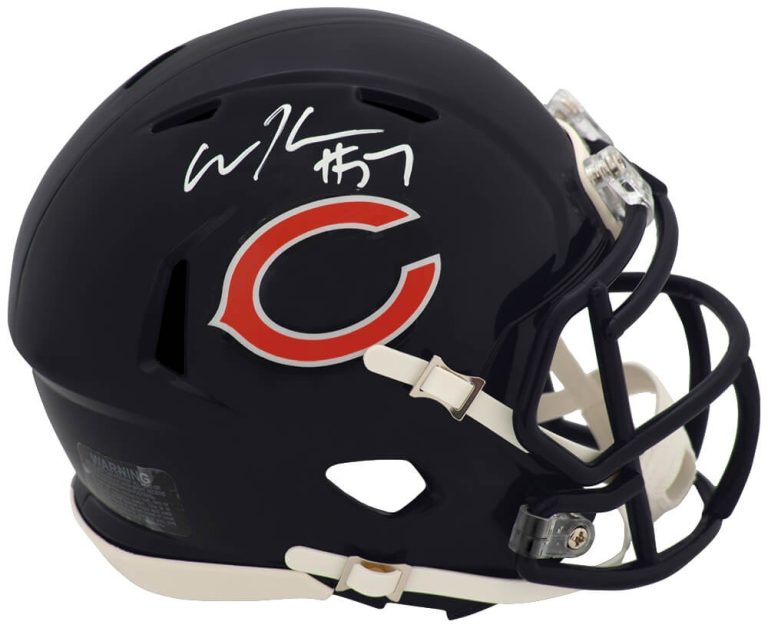 Olin Kreutz Signed Bears Riddell Speed Mini Helmet - (SCHWARTZ SPORTS COA)