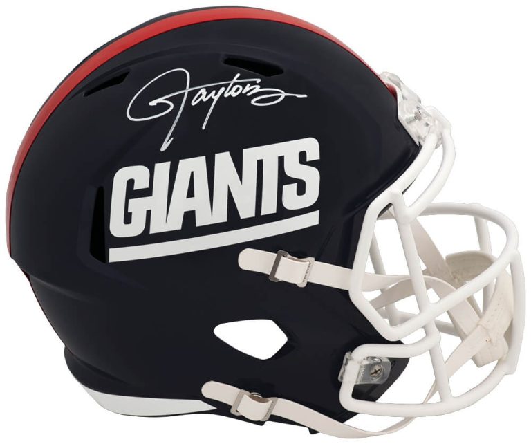 Lawrence Taylor Signed NY Giants T/B Riddell Full Size Replica Helmet - (SS COA)