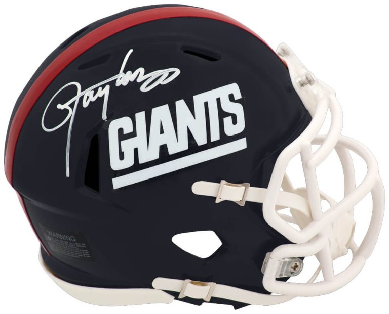 Lawrence Taylor Signed Giants T/B Riddell Speed Mini Helmet - (SCHWARTZ COA)