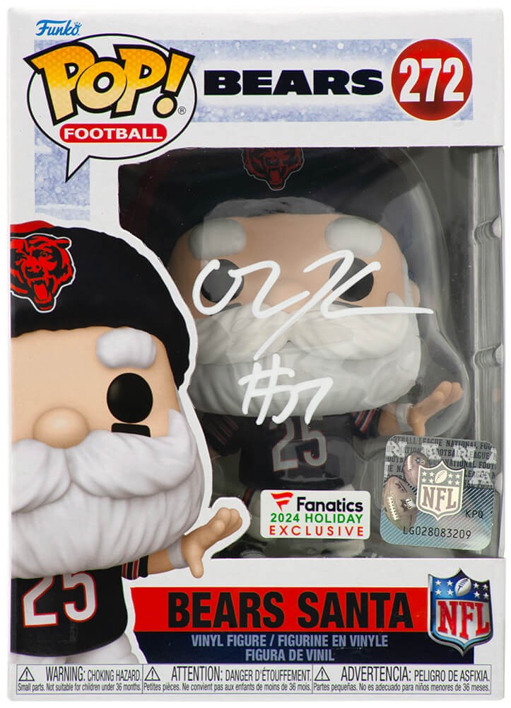 Olin Kreutz Signed Bears SANTA Funko Pop Doll #272 - (SCHWARTZ SPORTS COA)