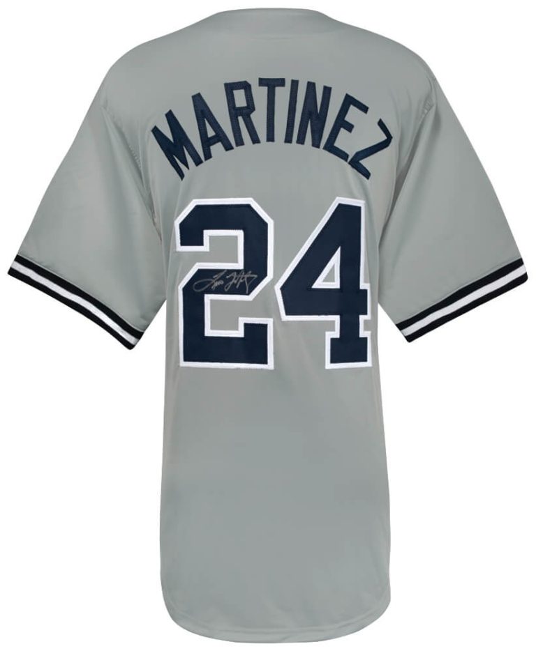 Tino Martinez (YANKEES) Signed Grey Custom Baseball Jersey - (SCHWARTZ COA)