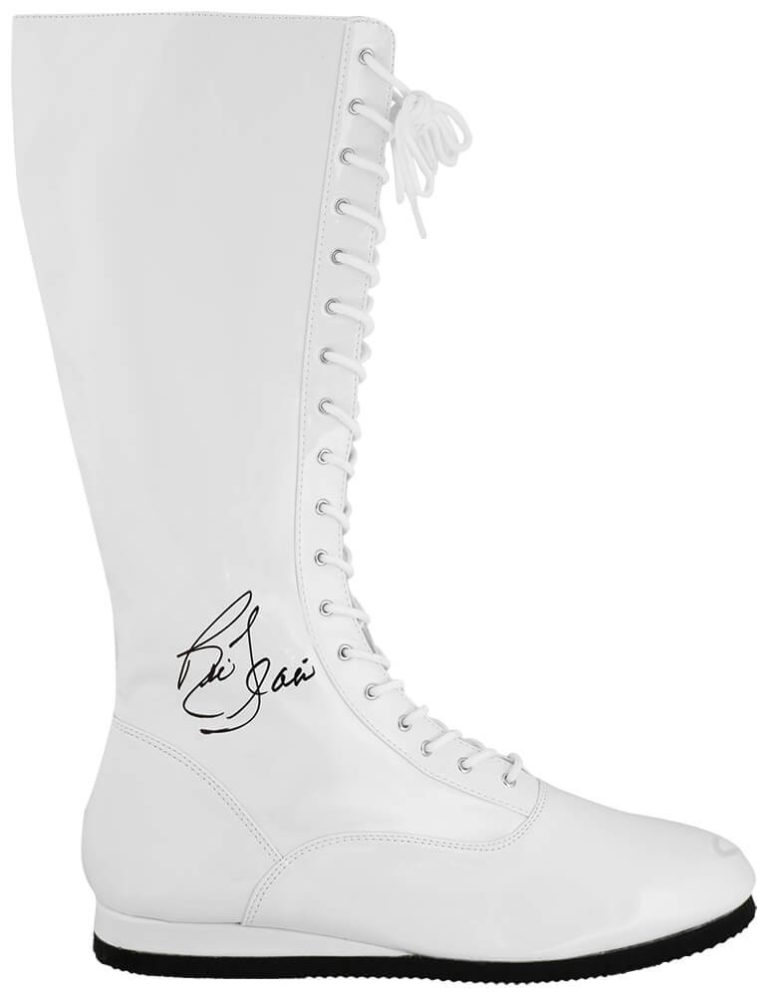 Ric Flair Signed White Wrestling Costume Boot - (JSA COA)