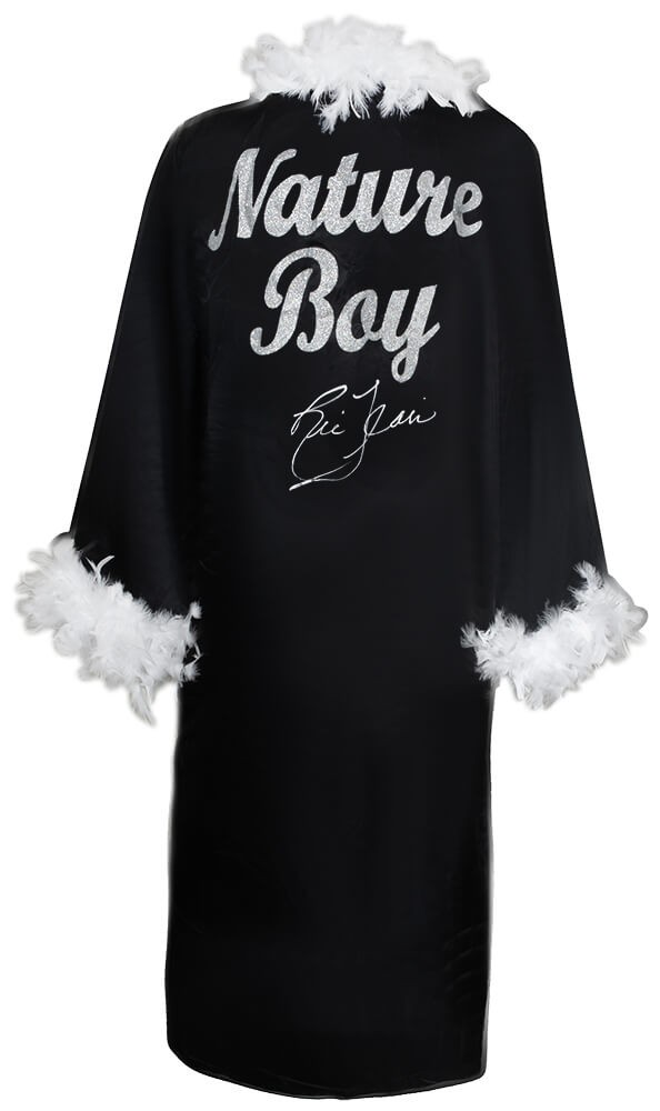 Ric Flair Signed Nature Boy Black Wrestling Full Length Robe - (JSA COA)