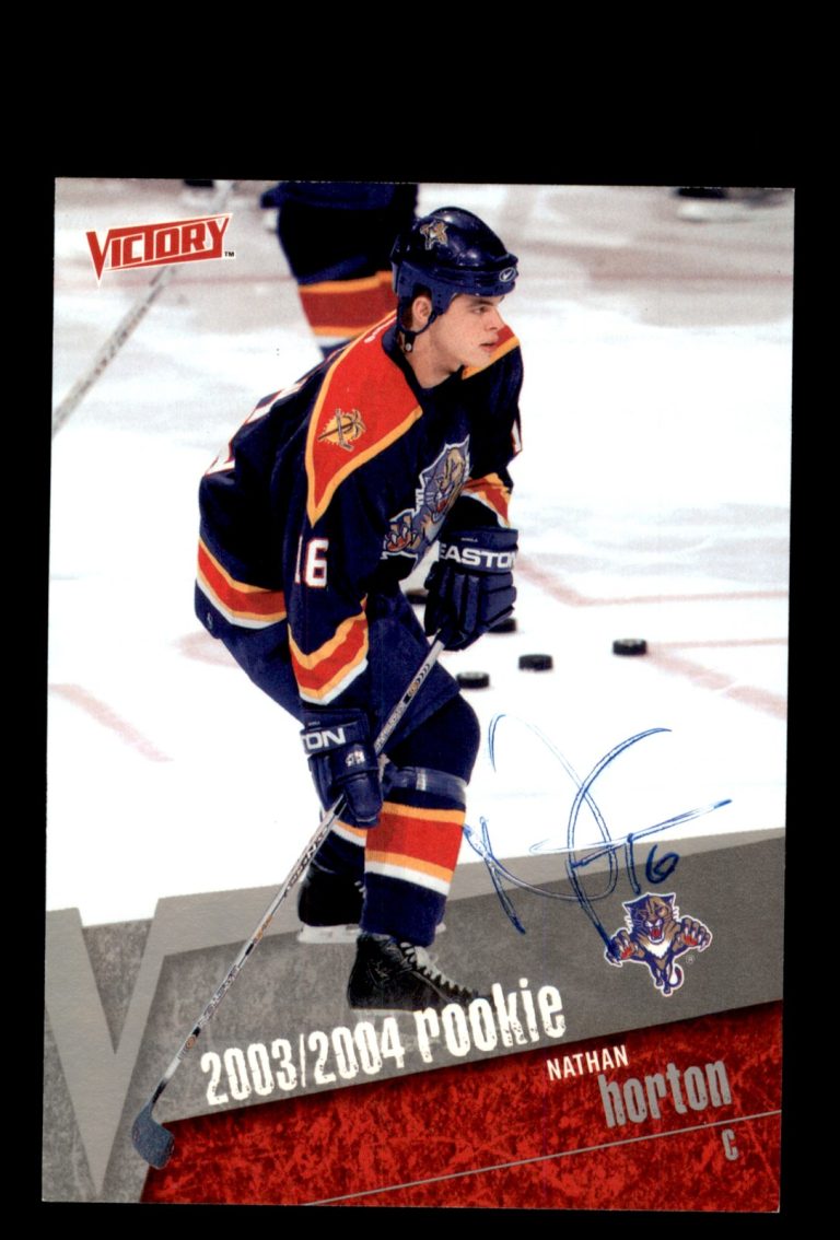 Signed Hockey Card Auto Nathan Horton 2003-04 Upper Deck Victory #204 Panthers