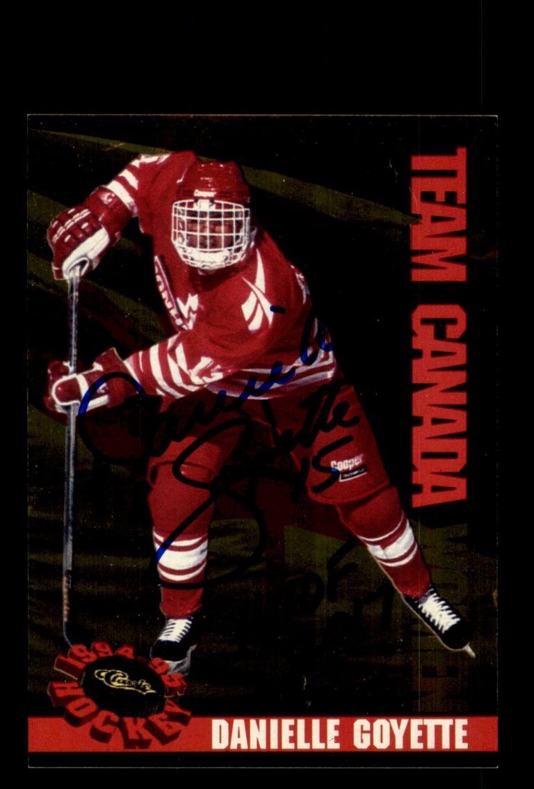 Signed Hockey Card Auto Danielle Goyette 1994-95 Classic #W7 Canada