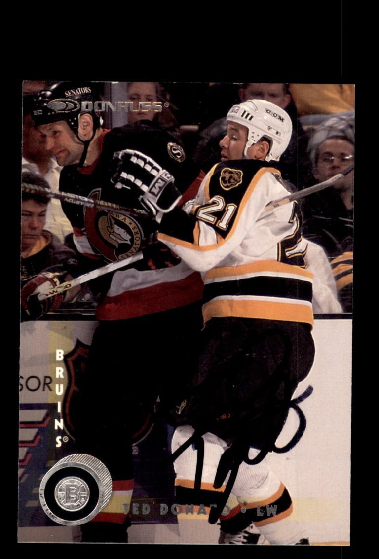 Signed Hockey Card Auto Frank Banham 1997-98 Donruss #203 Anaheim Mighty Ducks