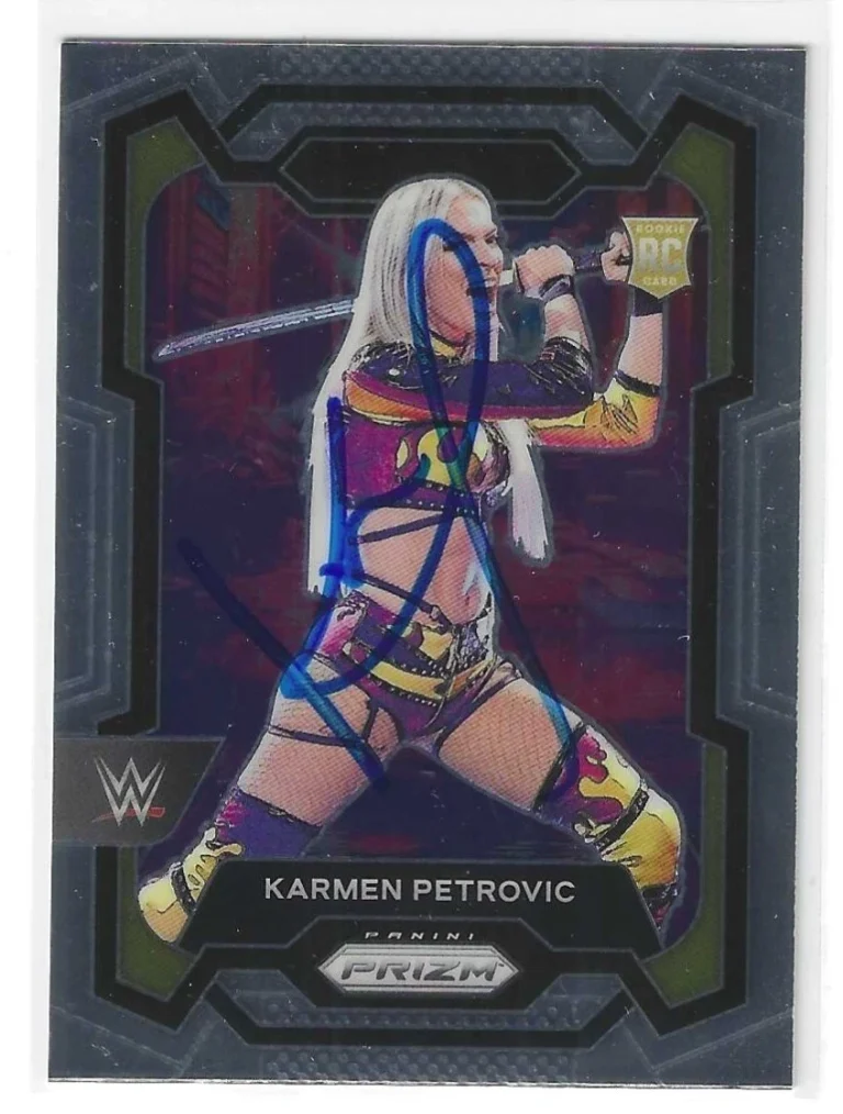 Karmen Petrovic Signed 2024 Prizm WWE Card #107