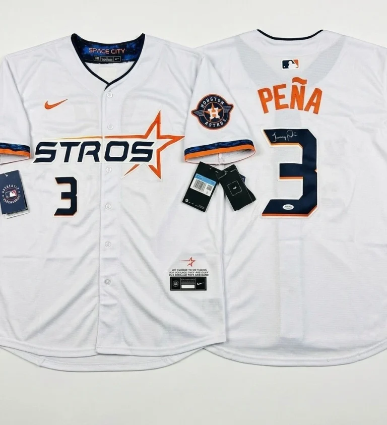 Jeremy Peña Houston Astros Signed Jersey JSA Authentic Autographed