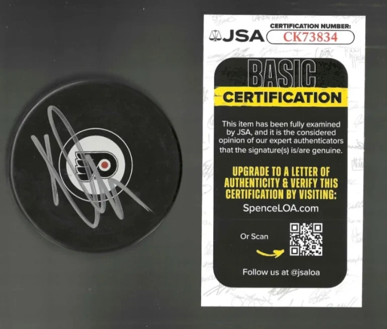 Noah Juulsen Signed Philadelphia Flyers Puck JSA COA