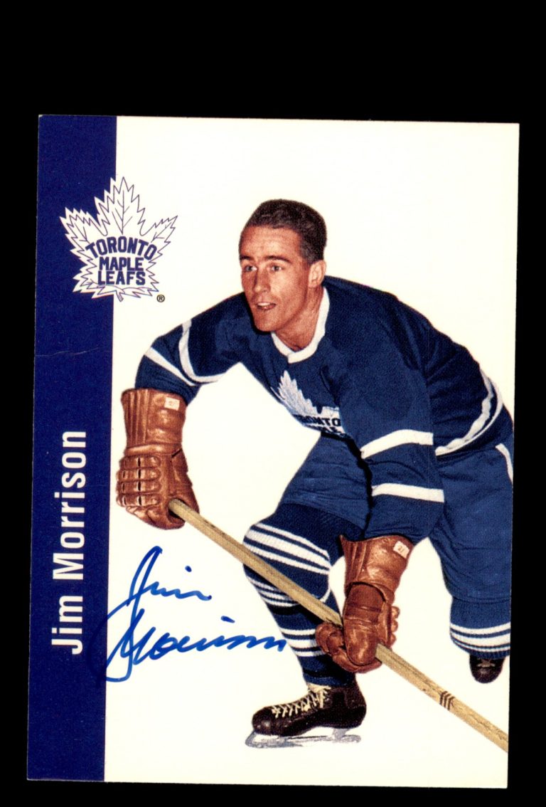 Signed Hockey Card Auto Jim Morrison 1994 Parkhurst Missing Link 1956-57 #115