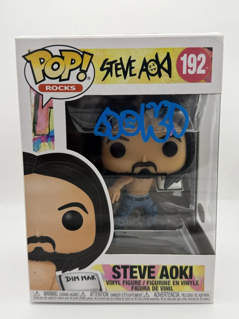 Steve Aoki AUTOGRAPH Signed DJ Rocks EDM 192 Funko Pop Vinyl Figure ACOA