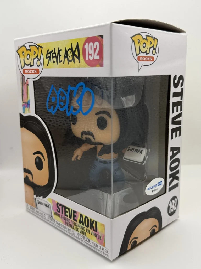 Steve Aoki AUTOGRAPH Signed DJ Rocks EDM 192 Funko Pop Vinyl Figure B ACOA