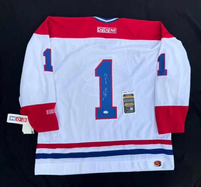 Charlie Hodge Signed Montreal Canadiens CCM Jersey NWT XL JSA COA