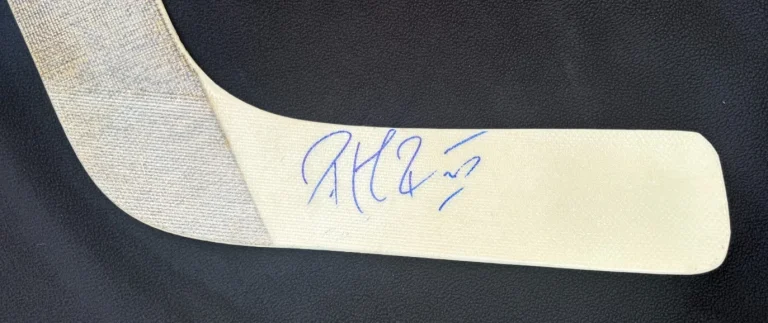 Patrick Roy Signed Colorado Avalanche KOHO Blonde Goalie Stick JSA COA