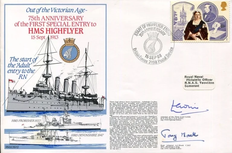Admiral of the Fleet Terence Lewin Anthony John Monk WWII War Signed Autograph