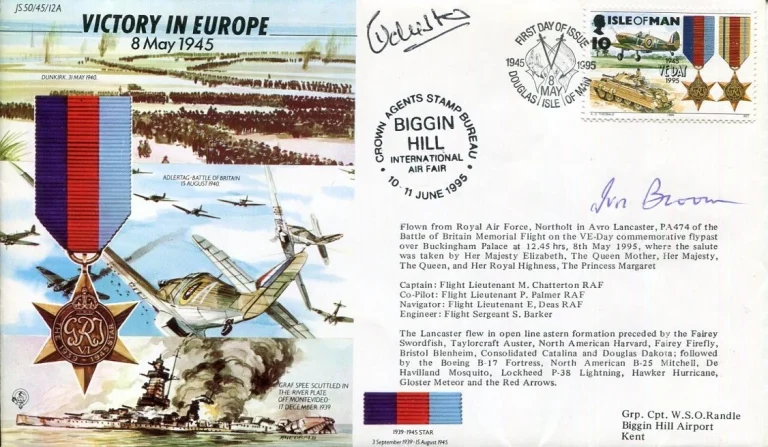 Maurice Fox-Strangways Earl Ilchester Ivor Broom RAF WWII War Signed Autograph
