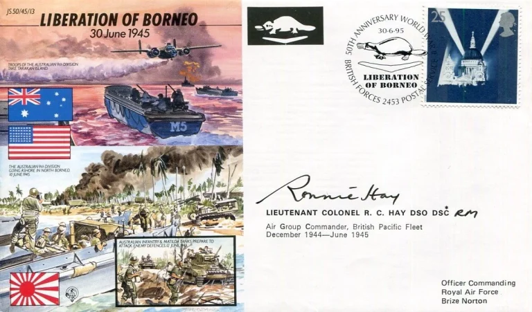 Lt Colonel Ronald Hay RAF Pilot Ace Battle Of Britain WWII War Signed Autograph