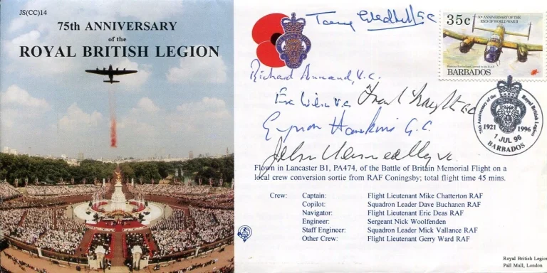 Richard Annand John Kenneally Eric Wilson Victoria Cross WWII Signed Autograph