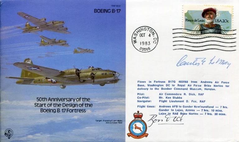 General Curtis LeMay Chief of Staff US Air Force WWII Vietnam Signed Autograph