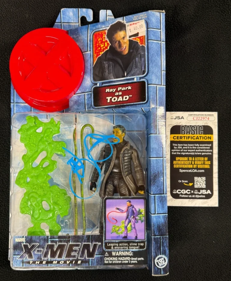 Ray Park Signed & Inscribed X-Men Movie Toad Action Figure JSA COA