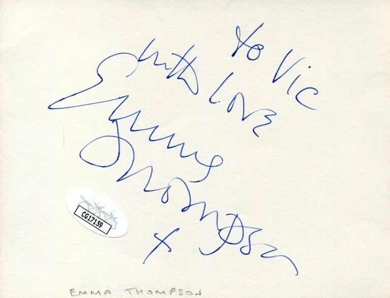 Emma Thompson Harry Potter Sense & Sensibility Brave Signed Autograph JSA