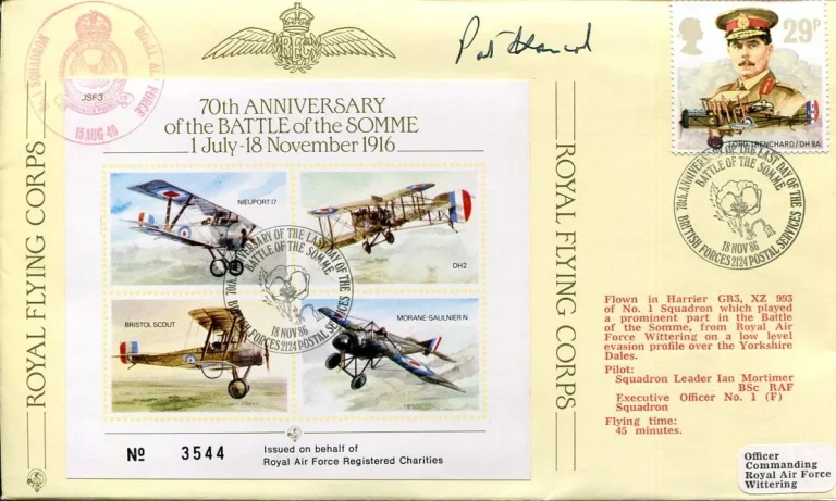 Wing Commander Norman Pat Hancock Battle of Britain WWII War Signed Autograph
