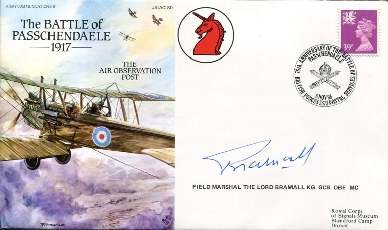 Field Marshal Edwin Bramall WWII War British Armed Forces Signed Autograph