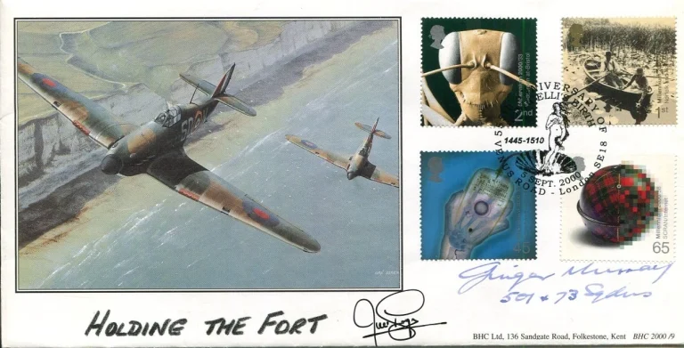 Wing Commander Alan Ginger Murray Battle Of Britain WWII War Signed Autograph