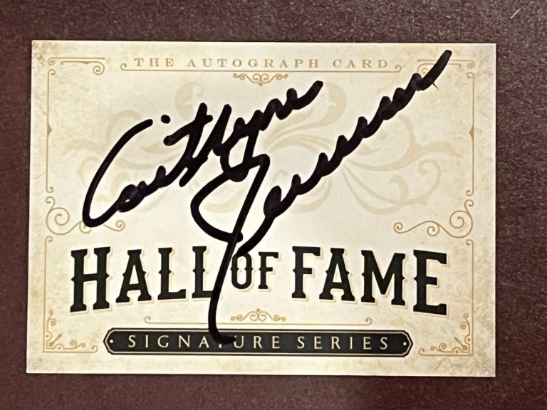 HALL OF FAME SIGNED CARD AUTO HOF OLYMPICS BRUCE CAITLYN JENNER