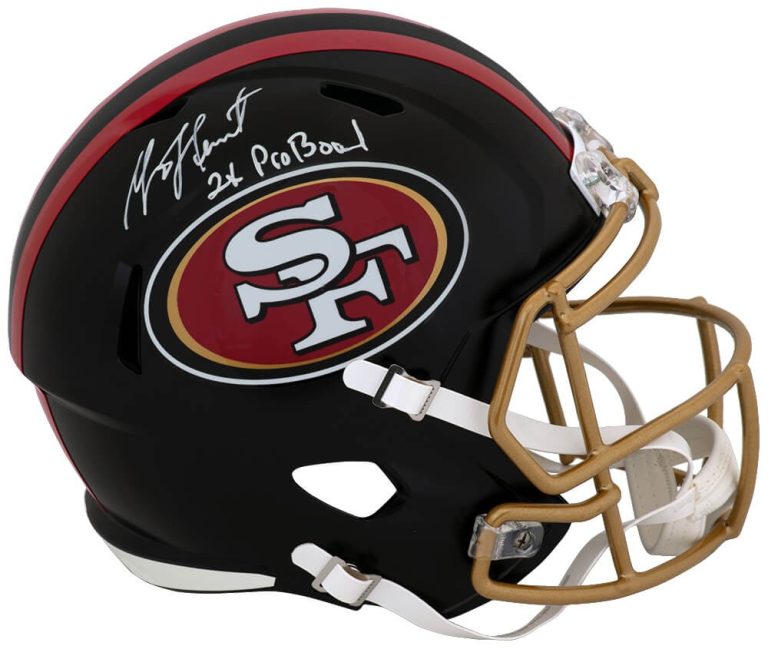 Garrison Hearst Signed 49ers Rivalries Riddell F/S Rep Helmet w/Pro Bowl -SS COA