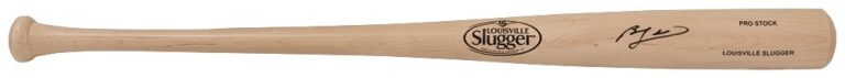 Ben Zobrist Signed Louisville Slugger Blonde Baseball Bat - (SCHWARTZ COA)