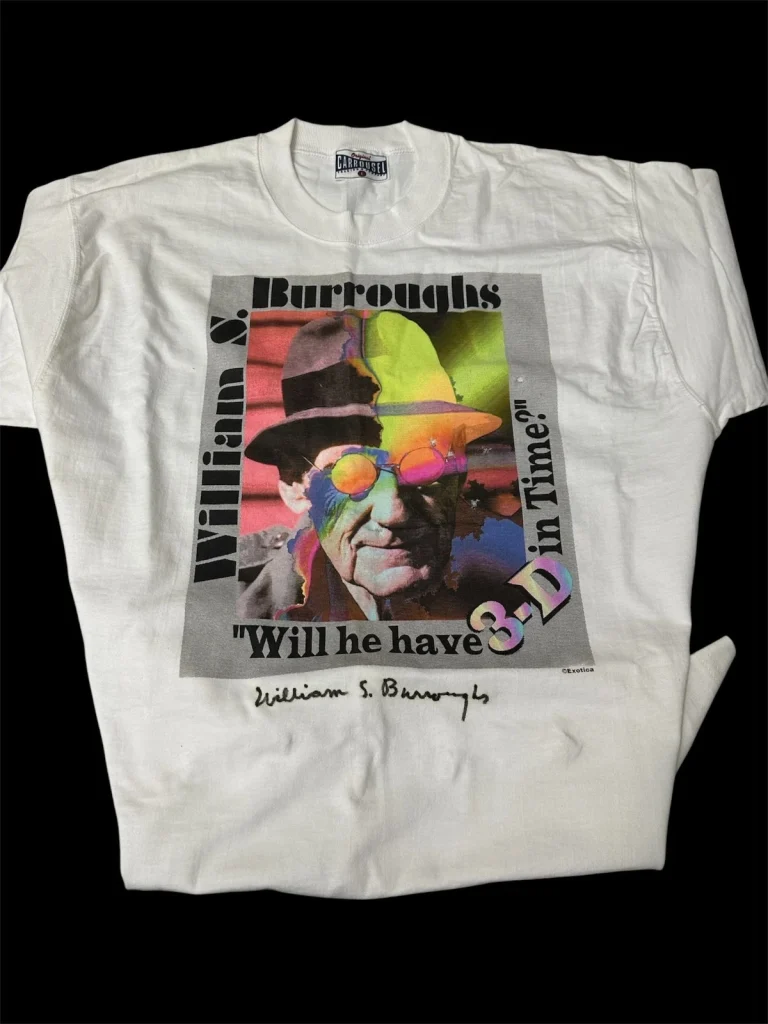 William S. Burroughs Beat Poet Author Naked Lunch Rare Signed Autograph Shirt