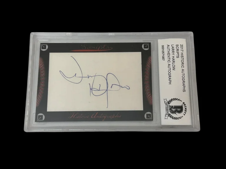 Larry Harlow Baltimore Orioles Ange 2017 HA Scripts Signed Autograph BAS Beckett