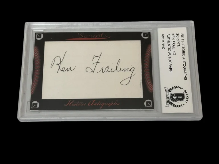 Ken Frailing Chicago White Sox Chicago Cubs 2017 HA Scripts Signed Autograph BAS