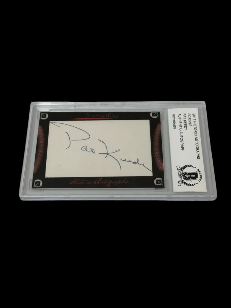 Pat Keedy California Angels Chi White Sox 2017 HA Scripts Signed Autograph BAS