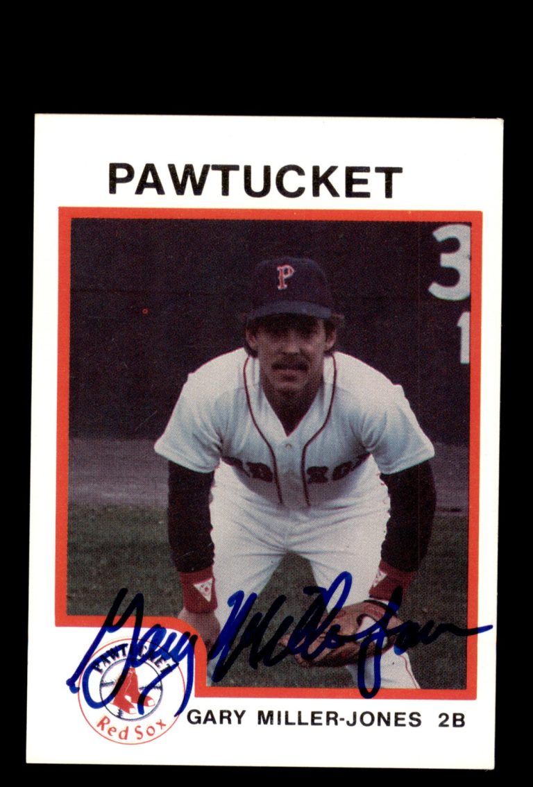 Signed Baseball Card Auto Gary Miller-Jones 1987 ProCards #69 Pawtucket Red Sox