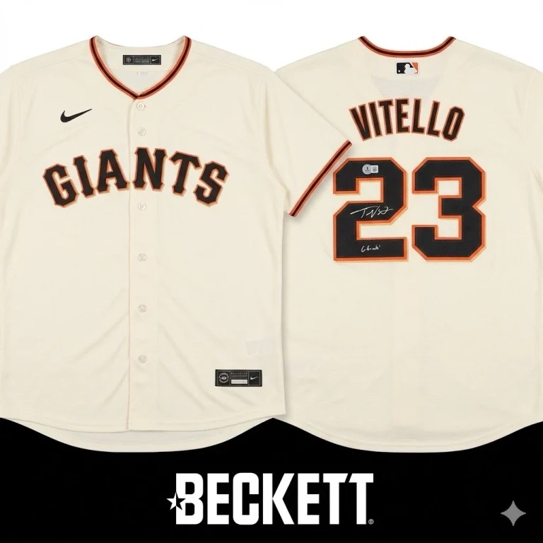 Tony Vitello Signed Jersey Beckett Authentic San Francisco Giants Autograph