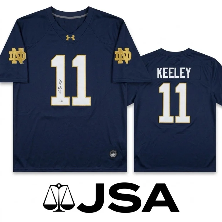 Keon Keeley Signed Jersey JSA Authentic Autograph Notre Dame Fighting Irish