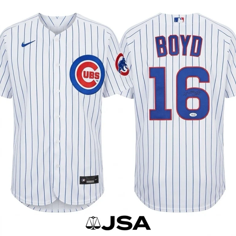 Matthew Boyd Signed Jersey Chicago Cubs JSA Authentic Autograph Size Large
