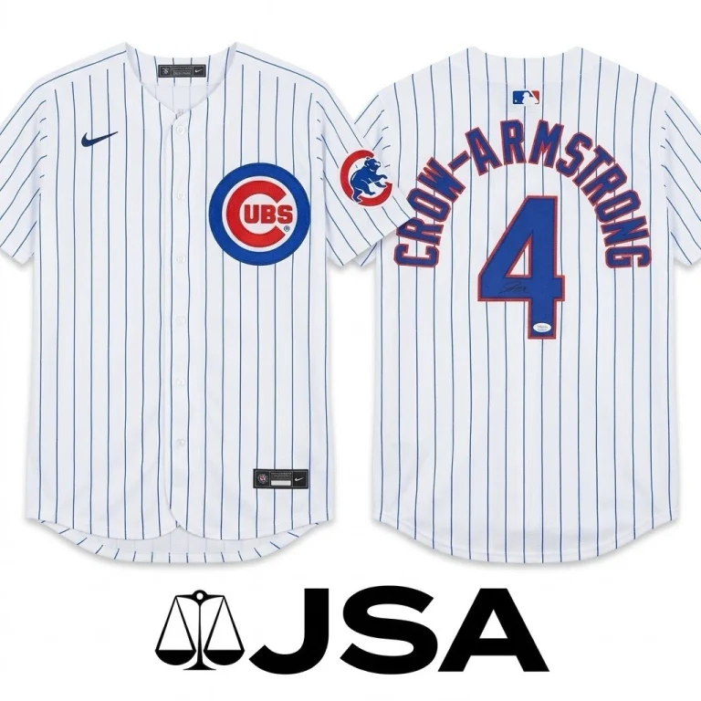 Pete Crow-Armstrong Signed Jersey JSA Authentic Autographed Chicago Cubs