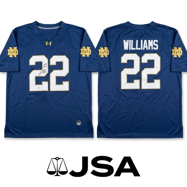 Aneyas Williams Signed Jersey JSA Authentic Autograph Notre Dame Fighting Irish