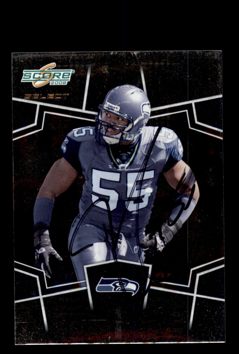Signed Football Card Auto Darryl Tapp 2008 Score Select #288 Seattle Seahawks