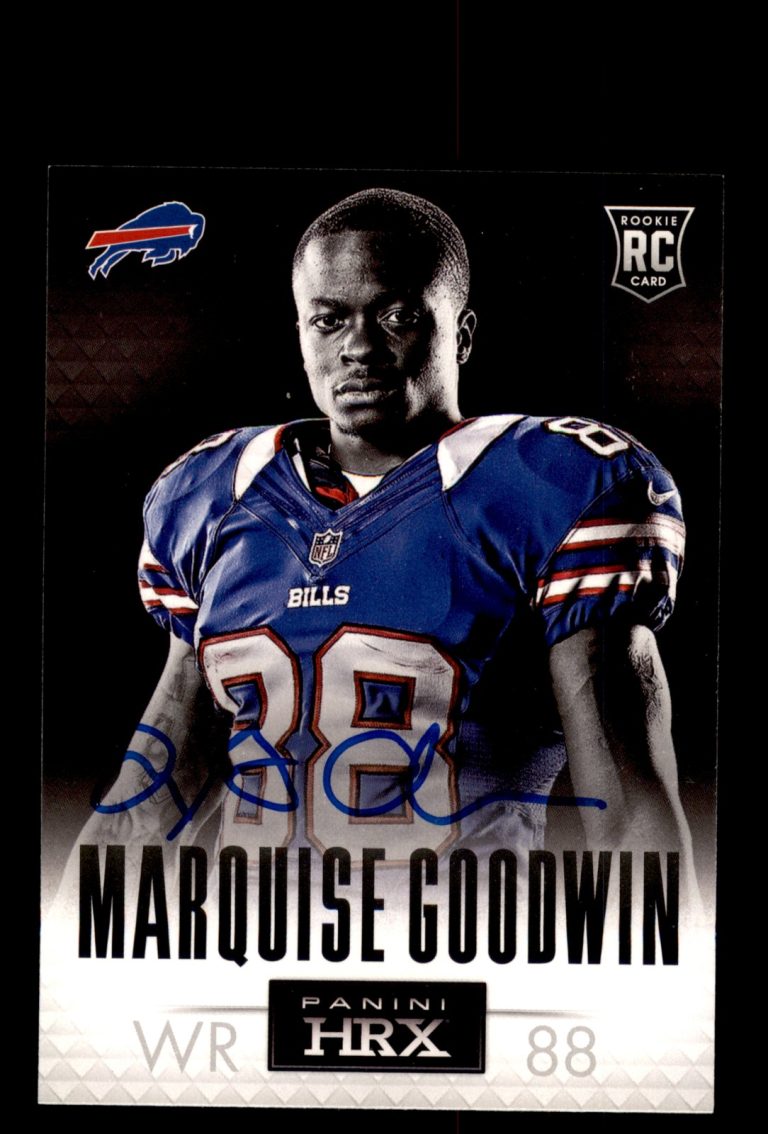 Signed Football Card Auto Marquise Goodwin 2013 Panini Prizm #6 Buffalo Bills