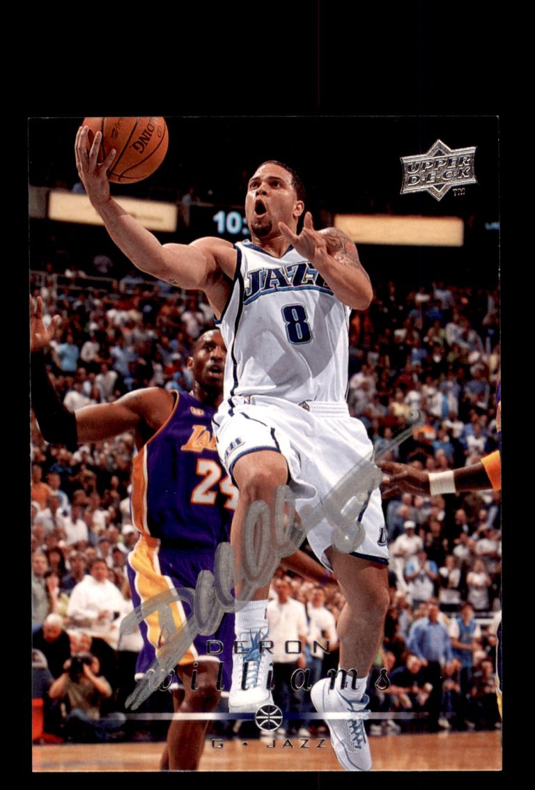 Signed Basketball Card Auto Deron Williams 2008-09 Upper Deck #189 Utah Jazz