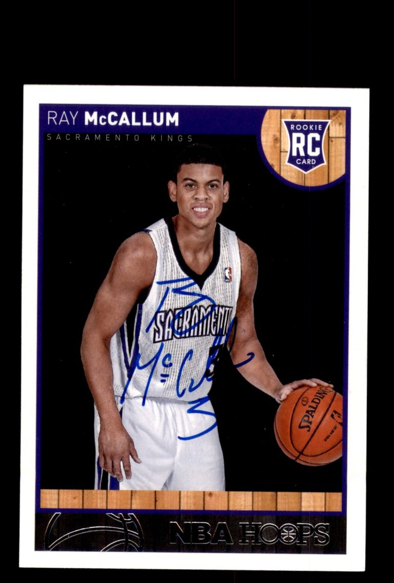 Signed Basketball Card Auto Ray McCallum 2013-14 Hoops #276 Sacramento Kings