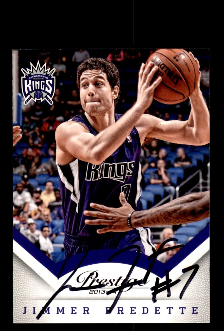 Signed Basketball Card Auto Jimmer Fredette 2013-14 Panini Prestige #156 Kings